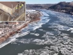 Le temperature gelide di Pittsburgh congelano sul fiume cittadino, causando scompiglio tra i residenti