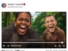 Trump CANCELLA il video della scimmia di Obama mentre la Casa Bianca getta un giovane membro dello staff sotto l’autobus