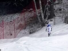 L’incredibile SULK: lo sciatore delle Olimpiadi invernali si lancia nel bosco dopo essere caduto mentre era in testa alla classifica per l’oro, giorni dopo la morte di suo nonno