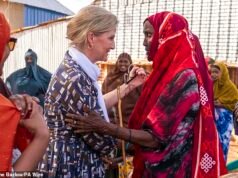 Sophie continua la sua crociata per aiutare le vittime della violenza sessuale e di genere mentre visita per la prima volta la Somalia