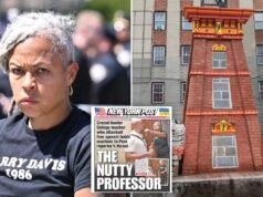 Un professore matto che ha tenuto un machete al collo di un giornalista del Post intercettato da New York per un’installazione artistica da 407.000 dollari: “Pezzo di spazzatura”