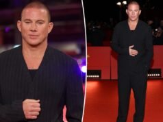 Channing Tatum presenta un nuovo look alla première del film “Josephine”.