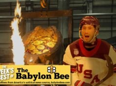 Il meglio di Babylon Bee: la squadra di hockey statunitense fonde medaglie d’oro per sostituire i denti mancanti