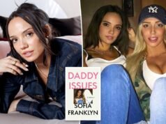 Sofia Franklyn taglia selvaggiamente Alex Cooper dalla copertina del prossimo libro di memorie