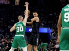 Warriors sconfitti dai Celtics al debutto di Kristaps Porzingis con i Golden State
