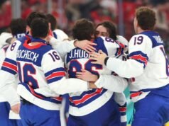 Il Team USA vince la medaglia d’oro mentre l’esperienza olimpica di Macklin Celebrini si conclude con un crepacuore