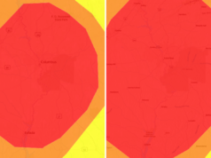 A migliaia è stato consigliato di restare in casa in Georgia, Alabama