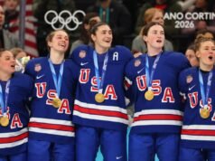 La reazione del Team USA all’inno nazionale dopo aver vinto la medaglia d’oro diventa virale