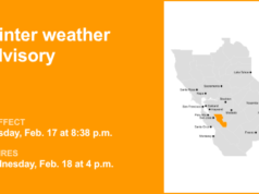 Avvisi meteo invernali in vigore per le colline orientali di Santa Clara fino all’inizio di mercoledì sera