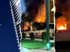 L’incendio di un hotel di Dubai sembra essere stato causato da un attacco iraniano; feriti riportati