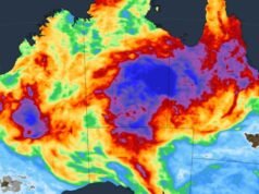 Un’enorme porzione dell’Australia centrale da inzuppare