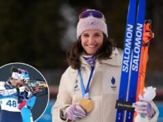Julia Simon vince l’oro olimpico mesi dopo lo scandalo della carta di credito che coinvolge il suo compagno di squadra