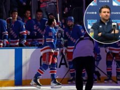 I tifosi dei Rangers fischiano Chris Drury durante la cerimonia dell’oro olimpico negli Stati Uniti