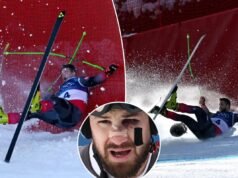 Lo sciatore “psicopatico” Daniel Hemetsberger è rimasto insanguinato dopo lo spaventoso incidente delle Olimpiadi del 2026