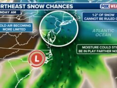 New York si prepara al ritorno della neve, prevista fino a 2 pollici durante la notte di domenica