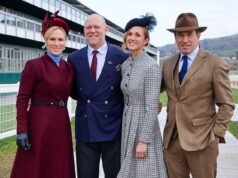 Imbarazzante! L’ex moglie di Peter Phillips, Autumn, e il suo fidanzato, magnate immobiliare, arrivano a Cheltenham, mentre il figlio della principessa Anna è presente con la fidanzata, infermiera del servizio sanitario nazionale, Harriet Sperling.