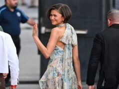 Zendaya fluttua nel Jimmy Kimmel Live in un abito trasparente con scollo all’americana tra le voci sul matrimonio