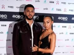 Leigh-Anne Pinnock stupisce con un vivace abito nero mentre guida il glamour con il marito Andre Gray ai MOBO Awards dopo aver confessato il suo “tradimento”