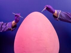 Non così mini! Cadbury presenta il Mini Egg più grande del mondo che pesa 55 kg, le stesse dimensioni di un ghepardo