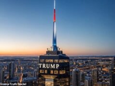 Trump anticipa il progetto della biblioteca presidenziale di un grattacielo di 50 piani completo di Air Force One INSIDE: “Prossimamente”