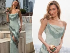 Bella Hadid interpreta Nicole Kidman nel ritaglio vintage di Christian Dior