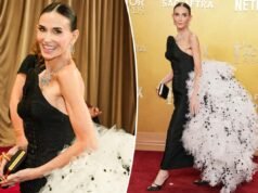 Demi Moore fa girare la testa con il drammatico look da tappeto rosso dei SAG Actor Awards 2026