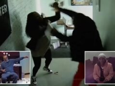 Un video selvaggio mostra il leader del BLM che combatte contro una donna dello staff che lo ha accusato di fondi di gioco d’azzardo