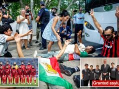 Cinque giocatrici della squadra di calcio femminile iraniana hanno ottenuto l’asilo dall’Australia