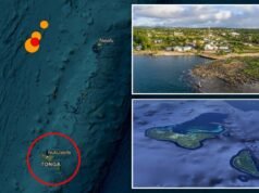 Un terremoto preliminare di magnitudo 7.6 colpisce vicino a Tonga, nell’Oceano Pacifico meridionale, afferma l’USGS