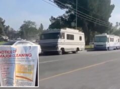 Los Angeles afferma di aver gestito un massiccio accampamento di senzatetto per camper: i vicini sono furiosi