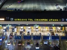 Aumento del volume dei veicoli diretti a Giakarta in GT Cikarang Utama quando si applicano sconti sul pedaggio