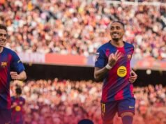 Drammatico 7 gol, la tripletta di Raphinha porta il Barcellona alla schiacciante Siviglia