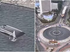 Virale! L’auto è precipitata all’improvviso nella piscina della rotatoria HI, ecco la cronologia completa