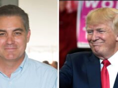 Jim Acosta ride del cartello “No Kings” che fa riferimento alla morte di Trump in carica