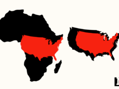 La mappa che mostra quanto è realmente grande l’Africa diventa virale