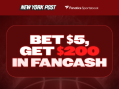 Codice promozionale Fanatics Sportsbook NYPOST: scommetti $ 5, ricevi $ 200 FanCash per Louisville vs. Michigan State