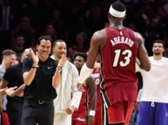 L’allenatore degli Heat Erik Spoelstra difende la decisione di Bam Adebayo per il record di gol