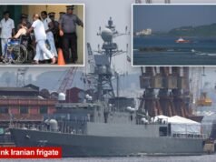 Una nave militare iraniana con 180 persone a bordo affonda al largo della costa dello Sri Lanka, decine di dispersi e 32 salvati