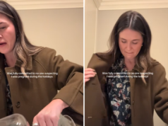 Gli amici non possono sapere che la donna è incinta: il suo piano per le feste è geniale