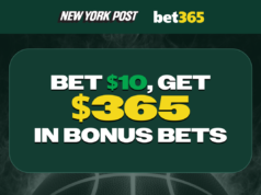 Codice bonus bet365: scommetti $ 10 e ricevi $ 365 in scommesse bonus per Tennessee vs Michigan