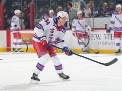 Gabe Perreault reagisce per passare alla seconda unità power-play dei Rangers