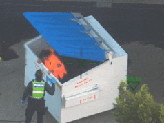 Le telecamere a circuito chiuso mostrano che l’inseguimento della polizia termina nella destinazione più improbabile