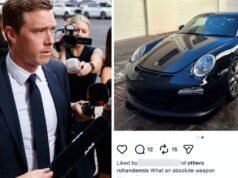 Il post dell’ex ciclista olimpico è stato definito “profondamente offensivo” dopo la morte della moglie