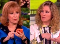 Joy Behar dice a Sara Haines di “stare zitta” su “The View” per aver sottolineato che passa “molto tempo” al telefono