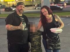 Lavoratore camionista, padre di un figlio, 41 anni, colpito e ucciso da un fulmine mentre usciva dalla stazione di servizio verso la sua auto durante un temporale