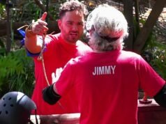 Adam Thomas di I’m A Celebrity urla a Jimmy Bullard durante uno sfogo carico di imprecazioni mentre viene presa in giro la loro enorme lite