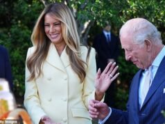 Uno è divertito! Re Carlo fa ridere Melania Trump mentre visita l’alveare della Casa Bianca