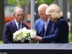Re Carlo e Camilla ricordano le vittime dell’11 settembre e incontrano le loro famiglie durante la visita al memoriale a New York nel terzo giorno della storica visita di stato negli Stati Uniti