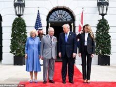 Il sincero messaggio di addio di Melania a Kate è stato rivelato mentre Trump rimanda il re Carlo e la regina Camilla nel Regno Unito con un “invito”