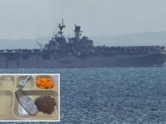 La Marina nega cibo di “scarsa qualità” sulle navi da guerra schierate in Medio Oriente dopo le foto virali di “brodo razionato”